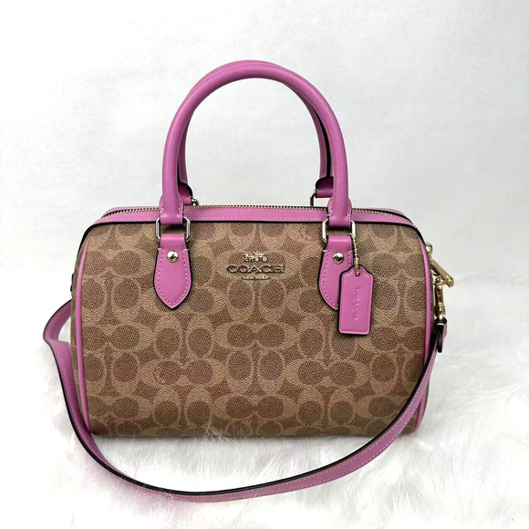 Coach Rowan Satchel Bag Crossbody In Signature Canvas CV961 NWT - Picture 1 of 12